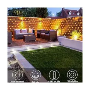 Cadena de luces solares de jardín para exteriores color