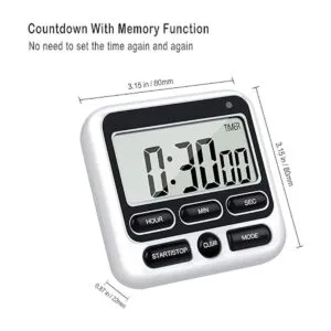 KTKUDY Temporizador digital de cocina con interruptor de_5