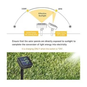 Cadena de luces solares de jardín para exteriores color