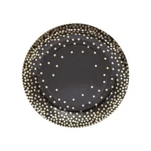 Platos de papel de aluminio dorado para fiesta de 7_4