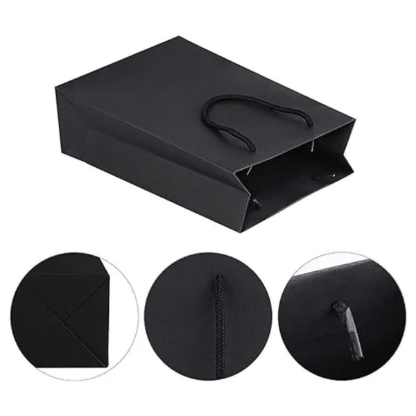 Sdootjewelry Bolsas de regalo negras 25 paquetes de