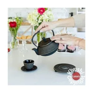 KIYOSHI Luxury Juego de 11 té japonés Gashu Black de_3