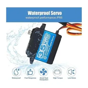 ANNIMOS Servo de motor digital sin núcleo de 77.2 lbs 7.4