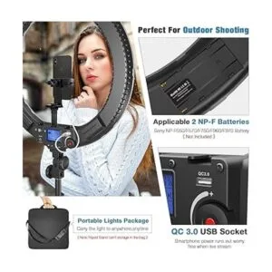 IVISII Anillo de luz de 19 pulgadas con control remoto y_4