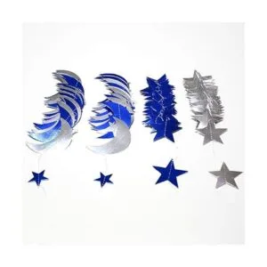 Decor365 Kit de guirnaldas de estrellas y luna de color_3
