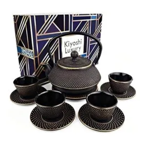 KIYOSHI Luxury Juego de 11 té japonés Gashu Black de_1