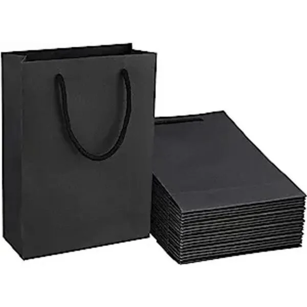 Sdootjewelry Bolsas de regalo negras 25 paquetes de