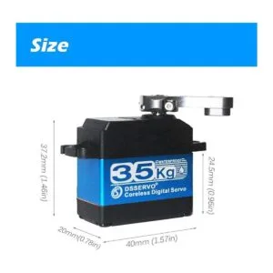 ANNIMOS Motor digital sin núcleo de 77.2 lbs servo de 74