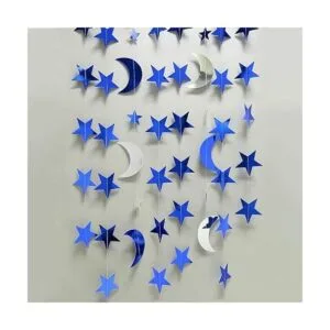 Decor365 Kit de guirnaldas de estrellas y luna de color_5