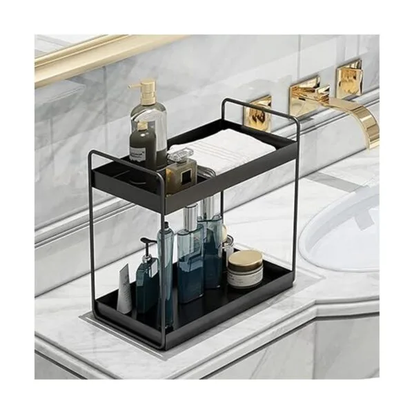 KINGBERWI Estantería de 2 niveles para baño encimera de