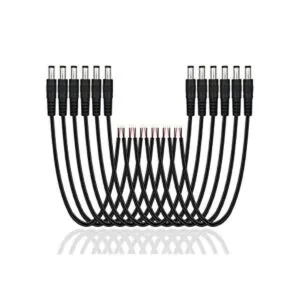 Paquete de 12 cables de alimentación de CC de 12 V con_1