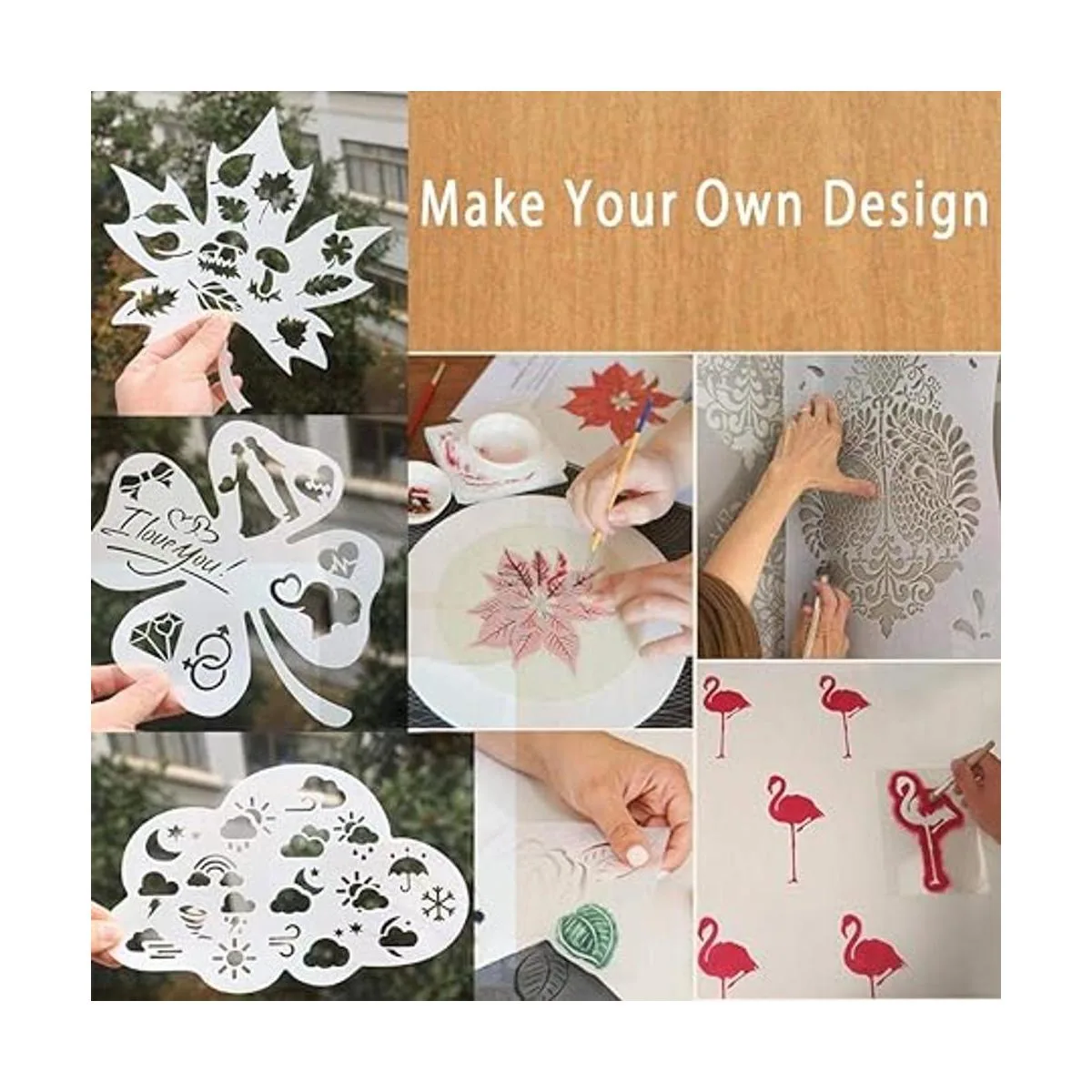 12 plantillas de 7 mil en blanco de Mylar para plantillas