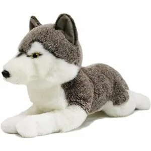 ICE KING BEAR Animal de peluche realista de lobo_2