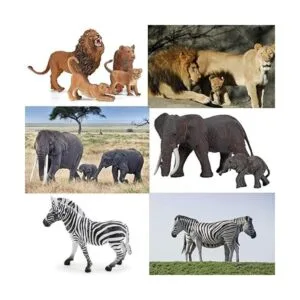 Figuras de animales del zoológico Safari 14 piezas_2