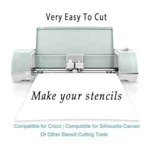 12 plantillas de 7 mil en blanco de Mylar para plantillas