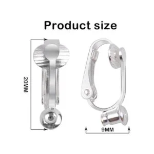 Conversor de aretes con clip 20 piezas para hacer joyas