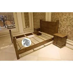 Juego de 4 platos universales de madera para riel de cama_4