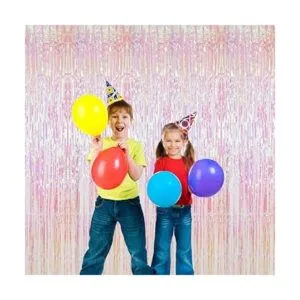 BTSDhome Cortina iridiscente de flecos de papel de_6