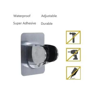 Soporte de pared para cabezal de ducha cromado_4