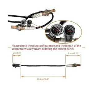 Sensor de oxígeno aguas arriba del sensor O2 de 2 piezas_2