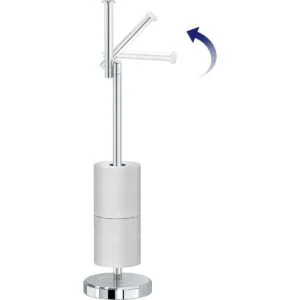 Gatco Latitude II Independiente soporte para papel higiénico_2