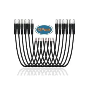 Paquete de 12 cables de alimentación de CC de 12 V con_4