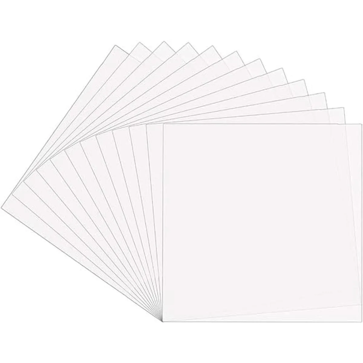 12 plantillas de 7 mil en blanco de Mylar para plantillas