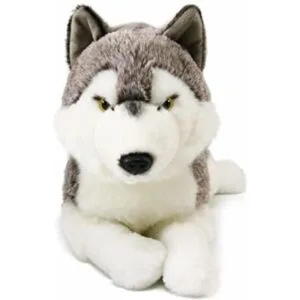 ICE KING BEAR Animal de peluche realista de lobo_1
