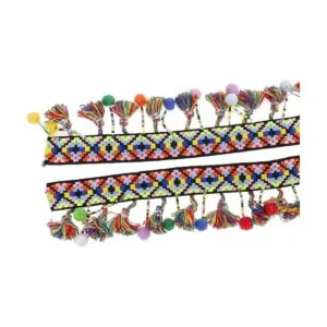 1 yarda pompón cuentas flecos cinta de costura DIY costura_4