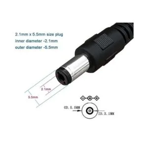 Paquete de 12 cables de alimentación de CC de 12 V con_2