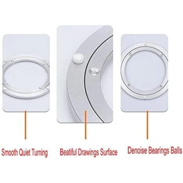 Dailydanny Aluminio resistente Lazy Susan giratorio_4