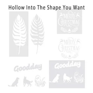 12 plantillas de 7 mil en blanco de Mylar para plantillas