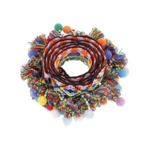 1 yarda pompón cuentas flecos cinta de costura DIY costura_3