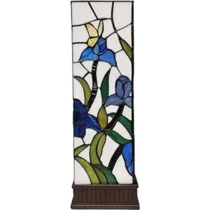 Amora Lighting Tiffany Style Lámpara de mesa Banker Azul_3