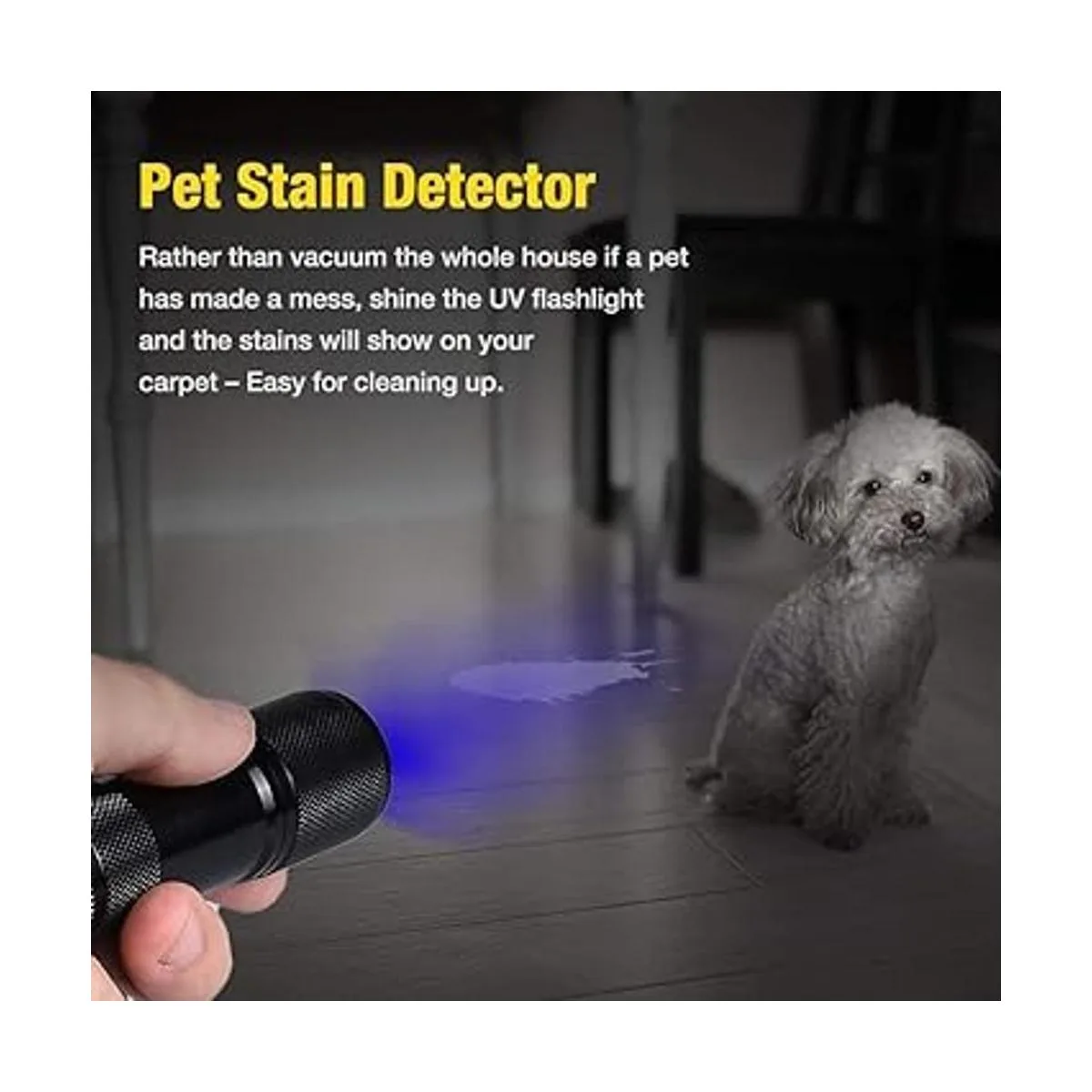 CFIKTE Linterna UV LED luz negra 9 luces LED_6