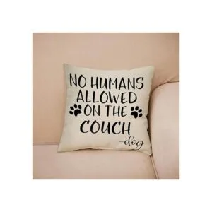 FBCOO No Humans Allowed on The Sofa Funda de almohada