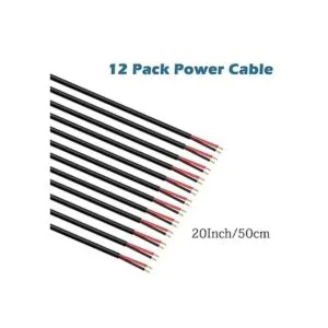 Paquete de 12 cables de alimentación de CC de 12 V con_3
