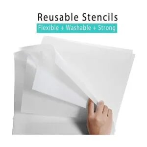 12 plantillas de 7 mil en blanco de Mylar para plantillas