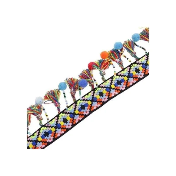 1 yarda pompón cuentas flecos cinta de costura DIY costura_2