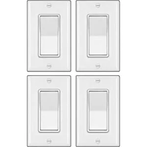 BESTTEN Interruptor de luz de pared decoradora de 3 vías