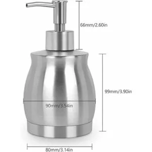 LALA DOLCE Dispensador de jabón para encimera de acero_3
