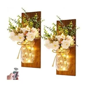 Apliques de pared rústicos con diseño de tarro de masón_1