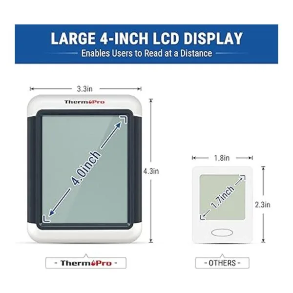 ThermoPro TP55 2 piezas higrómetro digital para_4