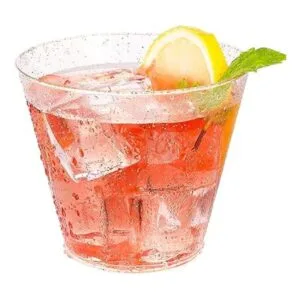 200 vasos de plástico con purpurina de 9 onzas vasos_2