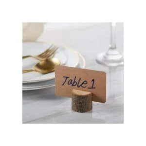 Toncoo Portatarjetas de madera 10 soportes de números de