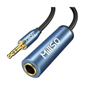 MillSO Adaptador de auriculares de 14 a 0.138 in TRS de_1