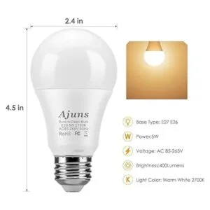 Bombilla LED del atardecer al amanecer bombilla con