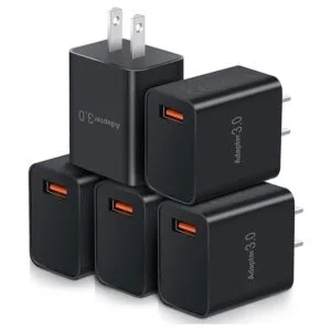 OKRAY Paquete de 5 adaptadores de carga rápida 3.0 de 18_1