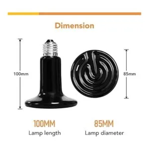 Simple Deluxe 150W Reptile Heat Bulb and 8.5 inch Clamp