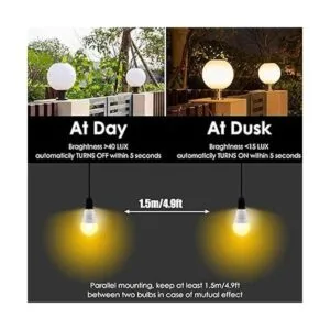 Bombilla LED del atardecer al amanecer bombilla con